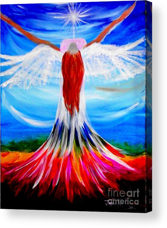 Surrender Canvas Print Acrylic Print featuring the painting Surrender by Jayne Kerr 