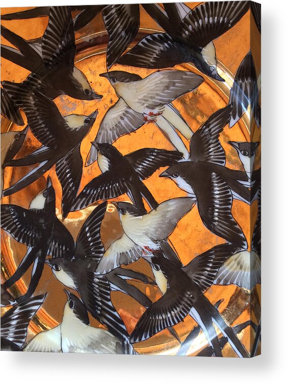 Swallows Acrylic Print featuring the photograph Swallows by Kate Gibson Oswald
