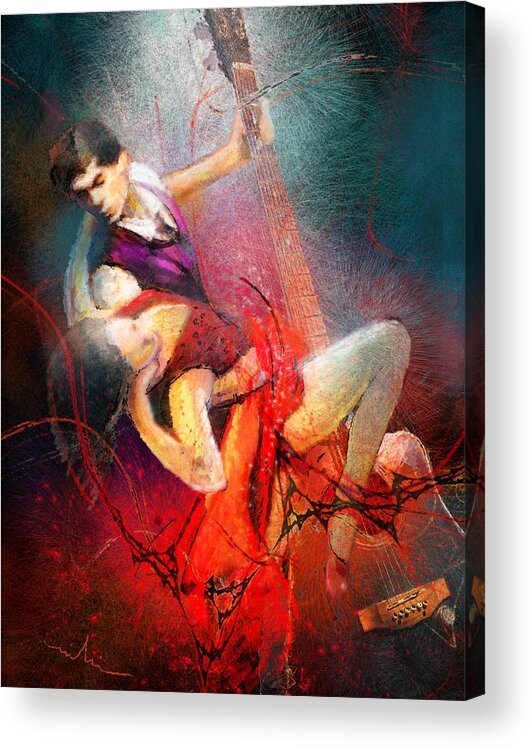 Tango Acrylic Print featuring the painting Tangoscape 07 by Miki De Goodaboom