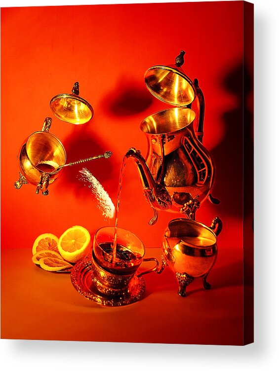 Tea Acrylic Print featuring the photograph Tea party by Andrei SKY