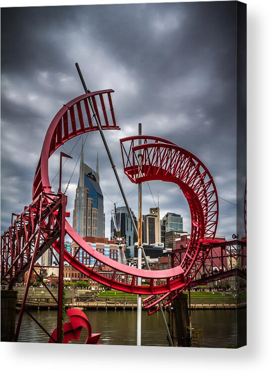 Nashville Acrylic Print featuring the photograph Tennessee - Nashville Through Sculpture by Ron Pate