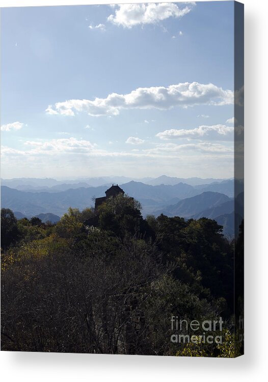 China Landscape Acrylic Print featuring the photograph The Great Wall 855 by Terri Winkler