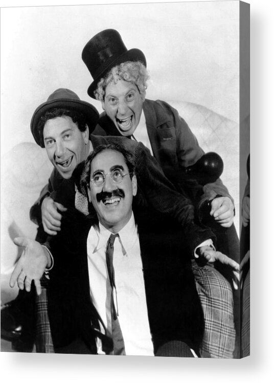 Movie Poster Acrylic Print featuring the photograph The Marx Brothers - A Night at the Opera by Georgia Fowler