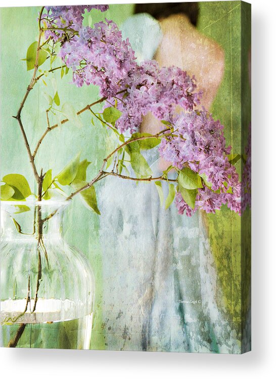 Lilacs Acrylic Print featuring the photograph The Scent Of Lilacs by Theresa Tahara