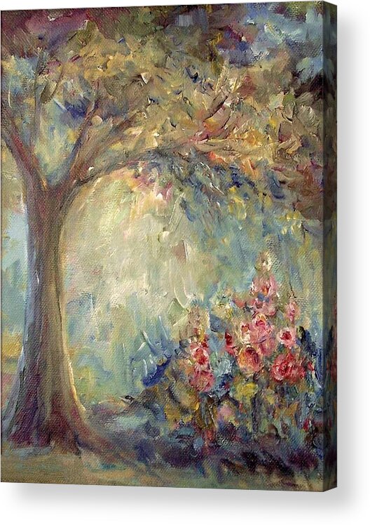 Impressionism Acrylic Print featuring the painting The Sparkle of Light by Mary Wolf