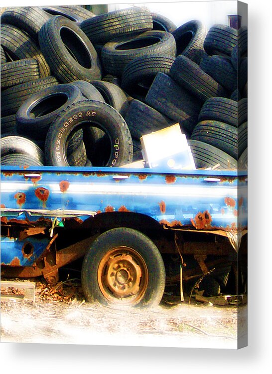 Tires Acrylic Print featuring the photograph Tires by Tom Romeo