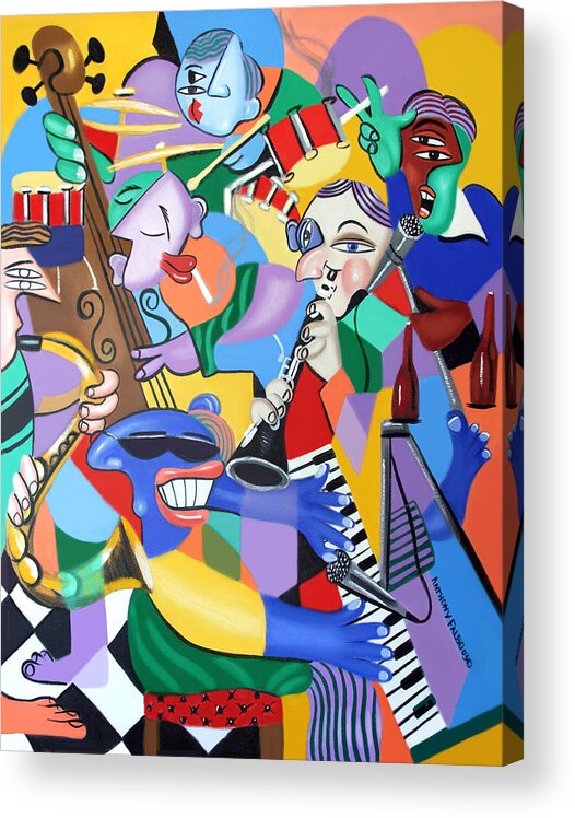 Toe Jam Framed Prints Acrylic Print featuring the painting Toe Jam by Anthony Falbo