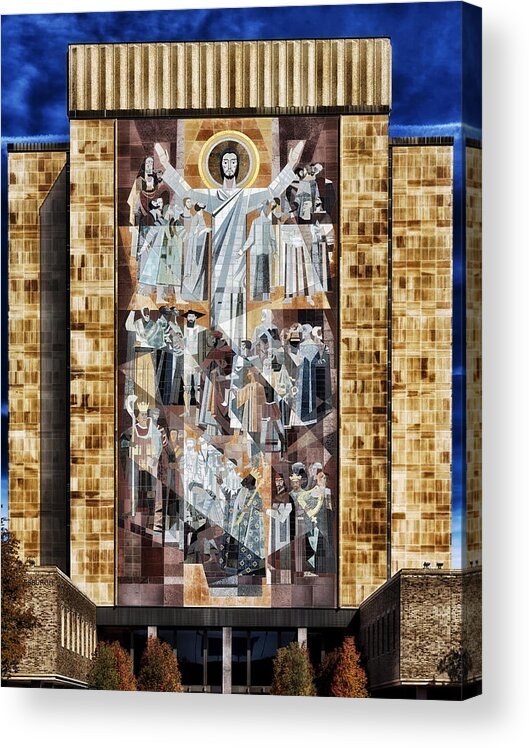 Jesus Christ Acrylic Print featuring the photograph Touchdown Jesus by Mountain Dreams