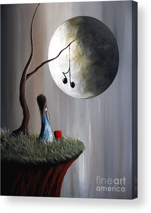 Big Moon Acrylic Print featuring the painting Tree Of Promise by Shawna Erback by Moonlight Art Parlour