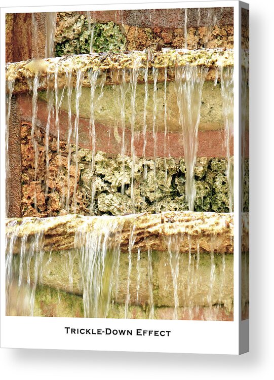 Conceptual Art Acrylic Print featuring the photograph Trickle-Down Effect by Lorenzo Laiken