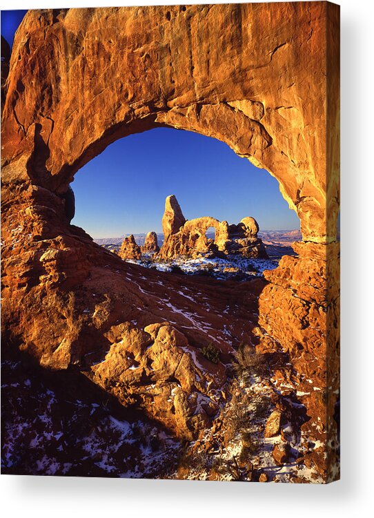 National Park Acrylic Print featuring the photograph Turret Arch through North Window by Ray Mathis