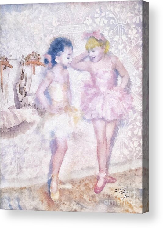Tutu Acrylic Print featuring the painting Tutu by Mo T