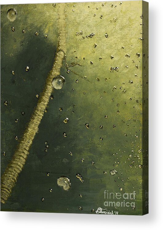 Underwater Acrylic Print featuring the painting Waiting to Ascend by Davend Dom