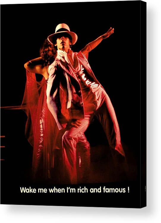 Quotation Acrylic Print featuring the photograph Wake Me by Mike Flynn