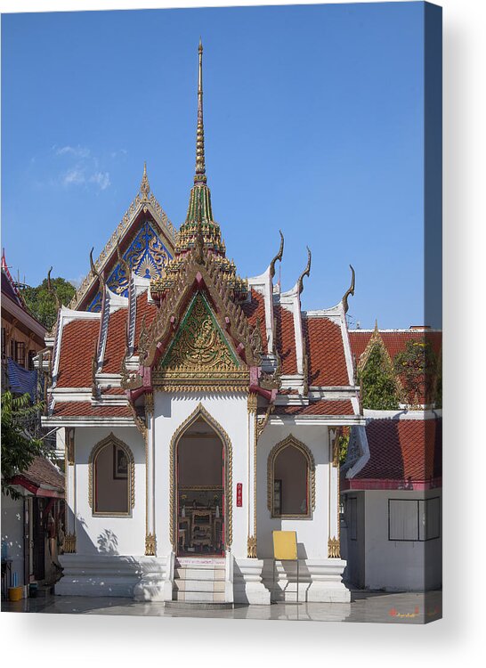 Temple Acrylic Print featuring the photograph Wat Maha Pruettharam Four Gable Walls Temple DTHB024 by Gerry Gantt