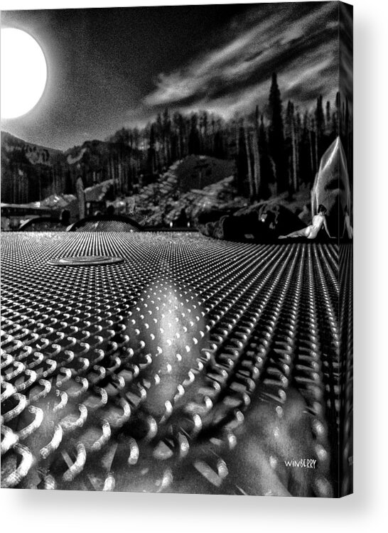 What You Do In Park City When You Do Not Ski Acrylic Print featuring the digital art What You Do In Park City When You Do Not Ski by Bob Winberry