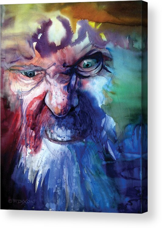 Emotions Acrylic Print featuring the painting Wizzlewump by Frank Robert Dixon