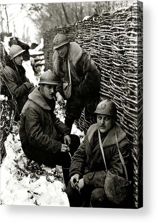 Wwi Acrylic Print featuring the photograph WWI American Field Service by Historic Image