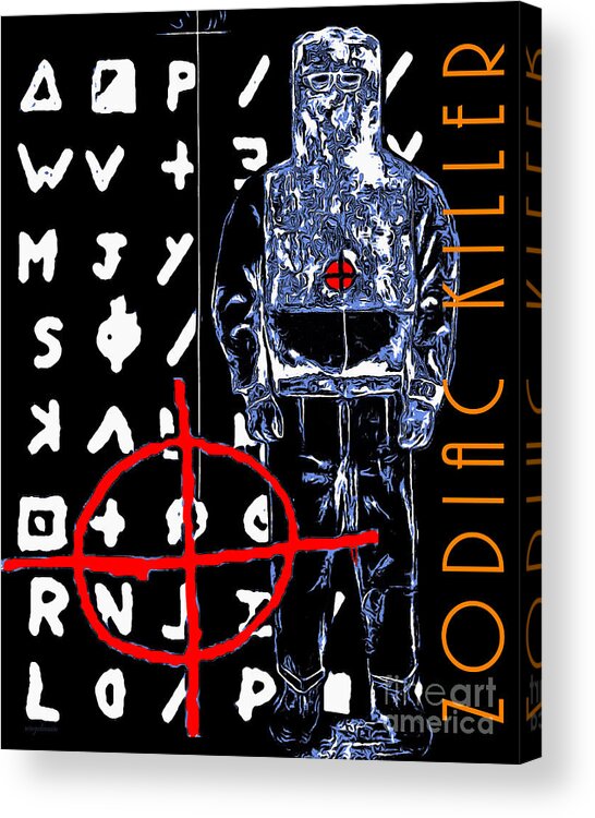 Wingsdomain Acrylic Print featuring the photograph Zodiac Killer 20140912poster by Wingsdomain Art and Photography