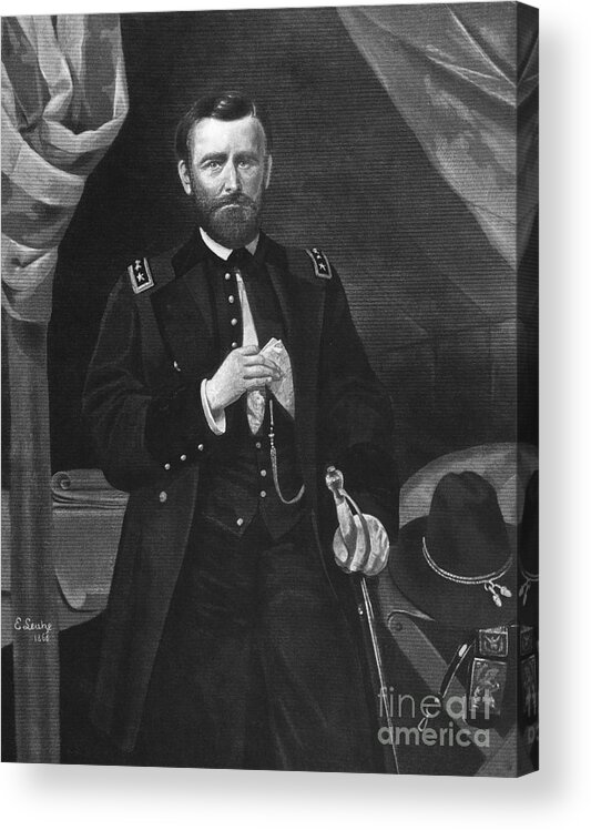 19th Century Acrylic Print featuring the photograph Ulysses S. Grant #15 by Granger