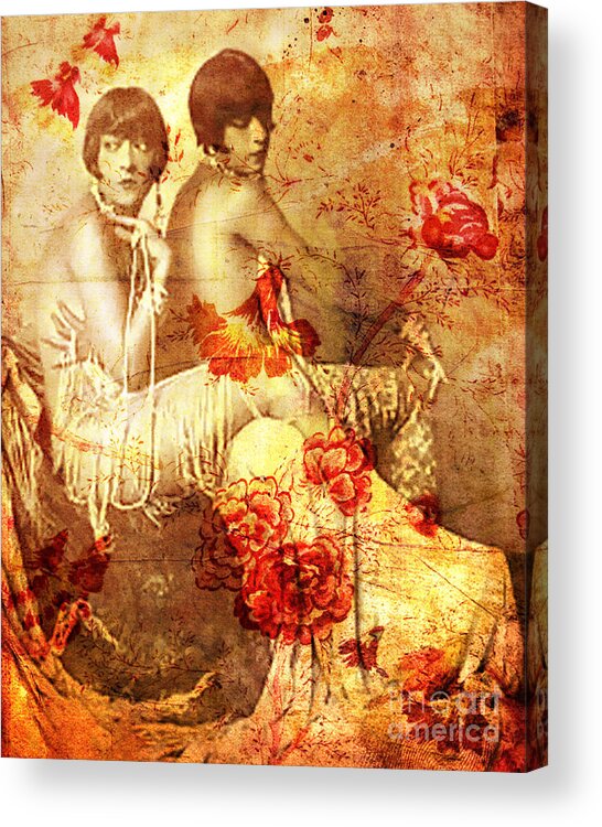 Nostalgic Seduction Acrylic Print featuring the photograph Winsome Women #18 by Chris Andruskiewicz