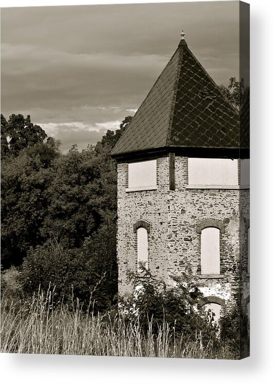 Black And White Acrylic Print featuring the photograph Abandoned by Azthet Photography