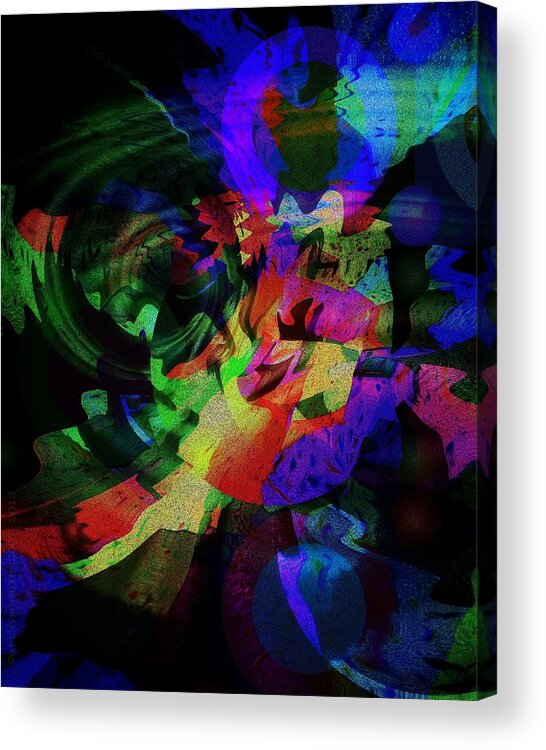 Sunset Acrylic Print featuring the digital art After Sunset by Mimulux Patricia No