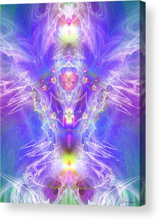 Angel Acrylic Print featuring the digital art Angel of Ascension by Diana Haronis