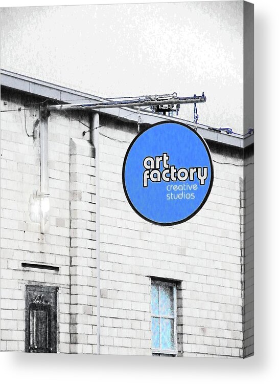 Art Studio Acrylic Print featuring the digital art Art Factory by Lizi Beard-Ward
