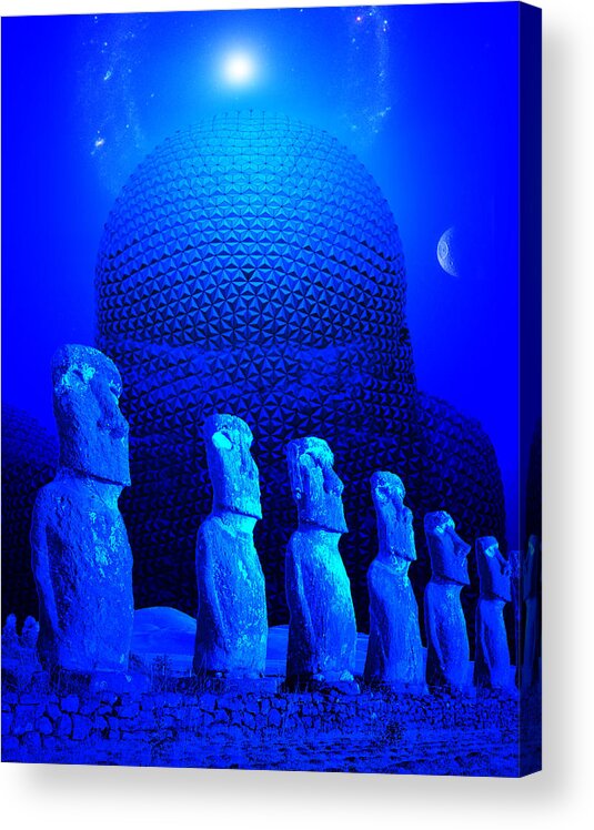Science Fiction Acrylic Print featuring the photograph Awaiting the Gods by Jim Painter