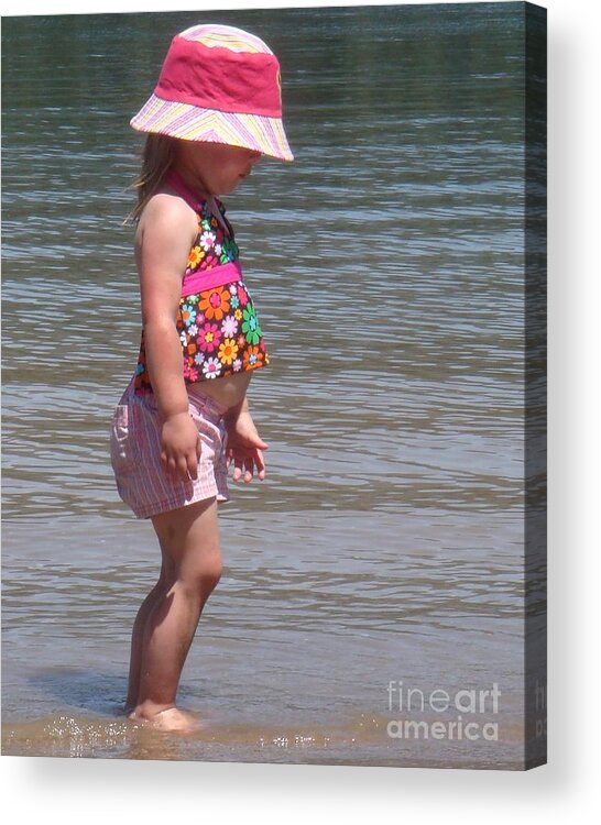 Children Acrylic Print featuring the photograph Bass Lake Baby by Catherine DeHart
