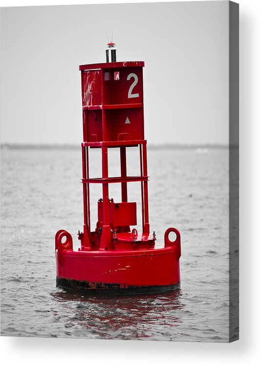 Charleston Acrylic Print featuring the photograph Buoy Two by Donni Mac