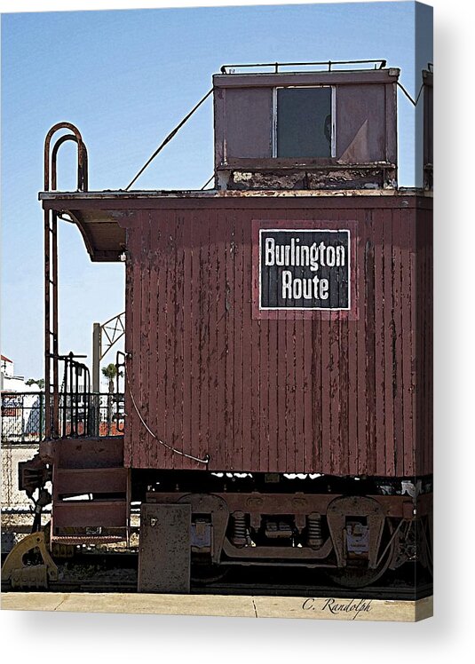 Burlington Railroad Acrylic Print featuring the photograph Burlington Route by Cheri Randolph
