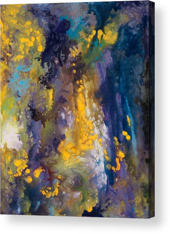 Cascade Acrylic Print featuring the painting Cascade by Marc Dmytryshyn