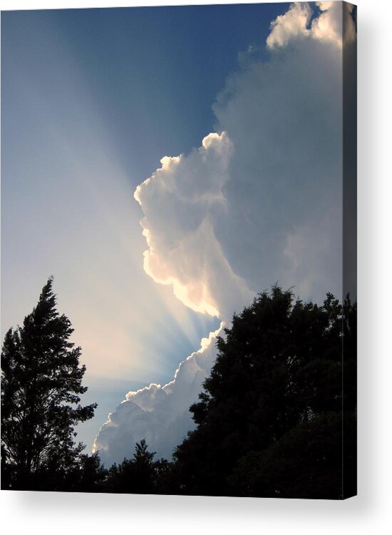 Cloud Acrylic Print featuring the photograph Cloudburst by Life Makes Art