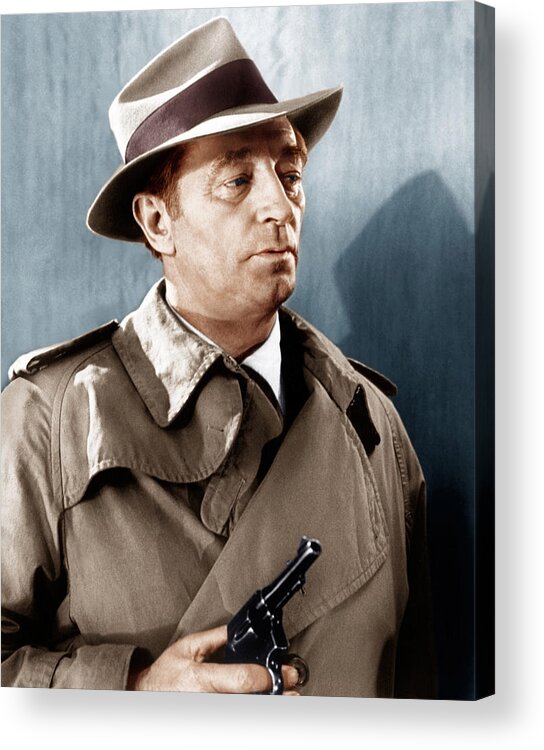1970s Portraits Acrylic Print featuring the photograph Farewell My Lovely, Robert Mitchum, 1966 by Everett
