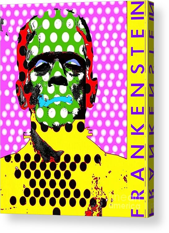 Frankenstein Acrylic Print featuring the digital art Frankenstein by Ricky Sencion