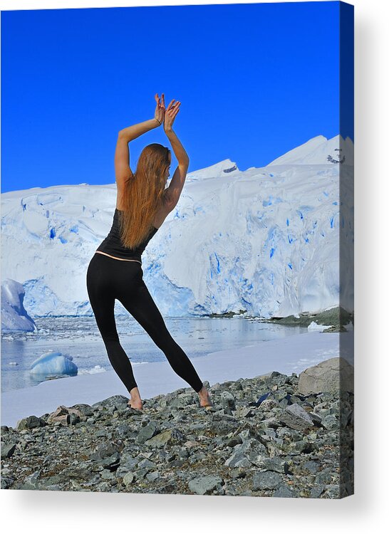 Antarctica Acrylic Print featuring the photograph Global Warming by Tony Beck
