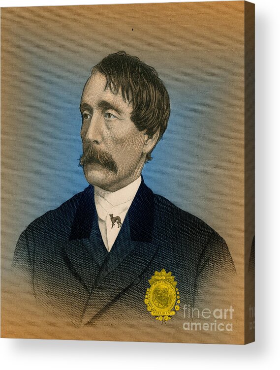 History Acrylic Print featuring the photograph Henry Bergh, American Founder Of Aspca by Photo Researchers