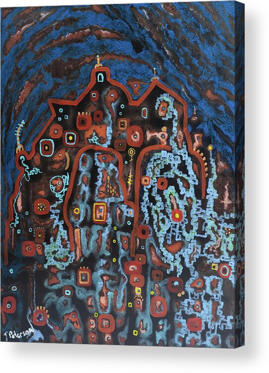 Painting Acrylic Print featuring the painting House of Spirits by Todd Peterson