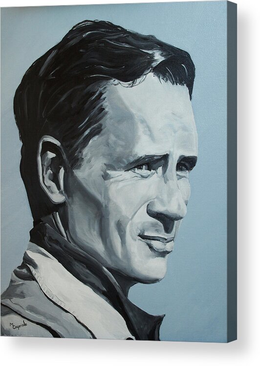Kerouac Acrylic Print featuring the painting Jack Kerouac by Mary Capriole