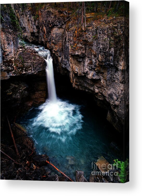 Beauty Creek Acrylic Print featuring the photograph Jasper - Beauty Creek Falls by Terry Elniski