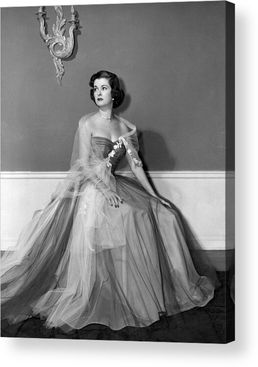 11x14lg Acrylic Print featuring the photograph Joan Bennett, Ca. Early 1950s by Everett