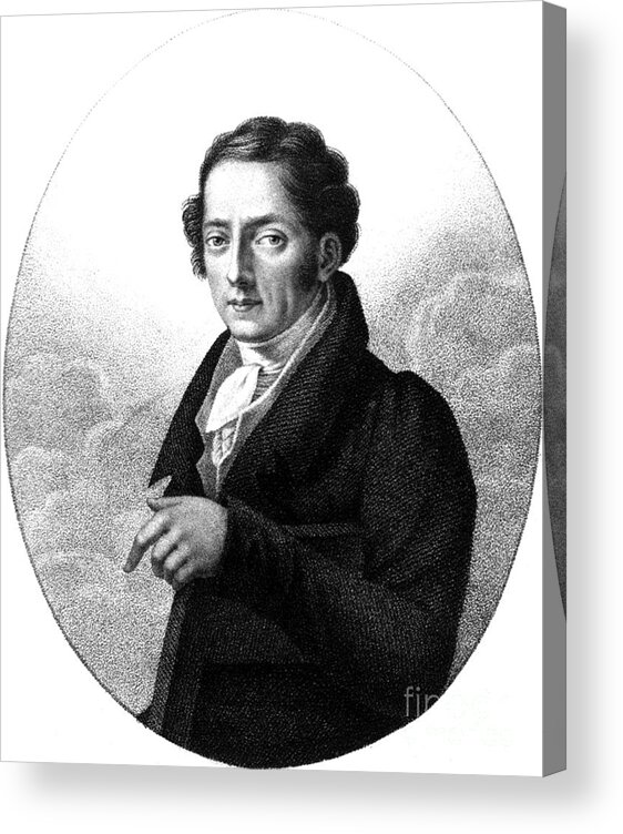 Science Acrylic Print featuring the photograph Johann Wolfgang Von Goethe, German by Science Source