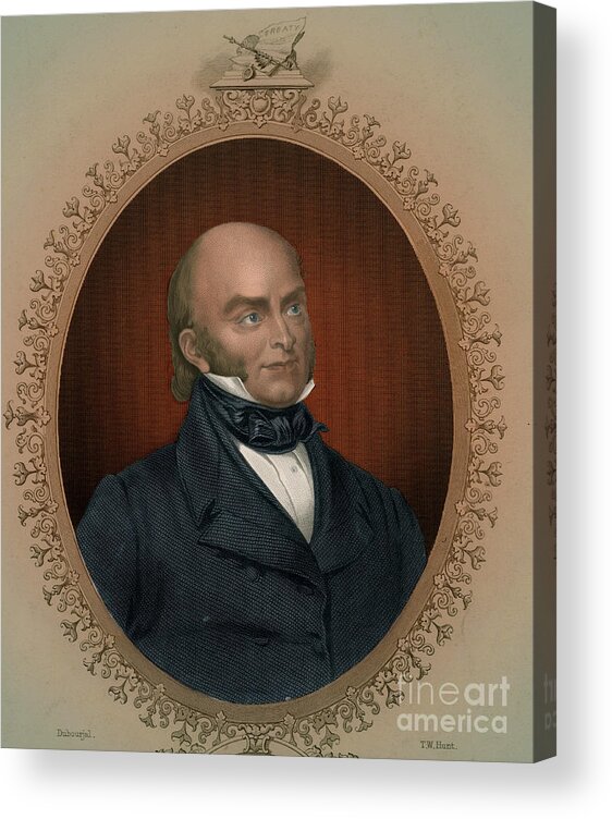 History Acrylic Print featuring the photograph John Quincy Adams, 6th American by Photo Researchers