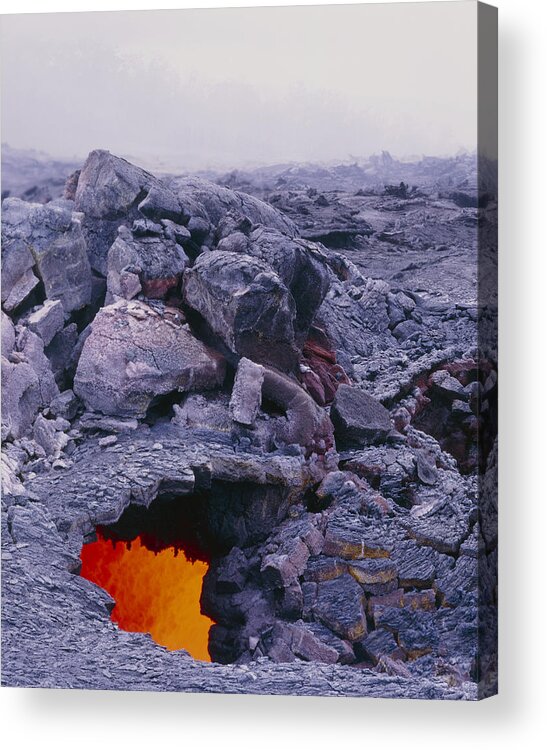 Conduit Acrylic Print featuring the photograph Lava Tube, Kilauea Volcano, Hawaii by G. Brad Lewis