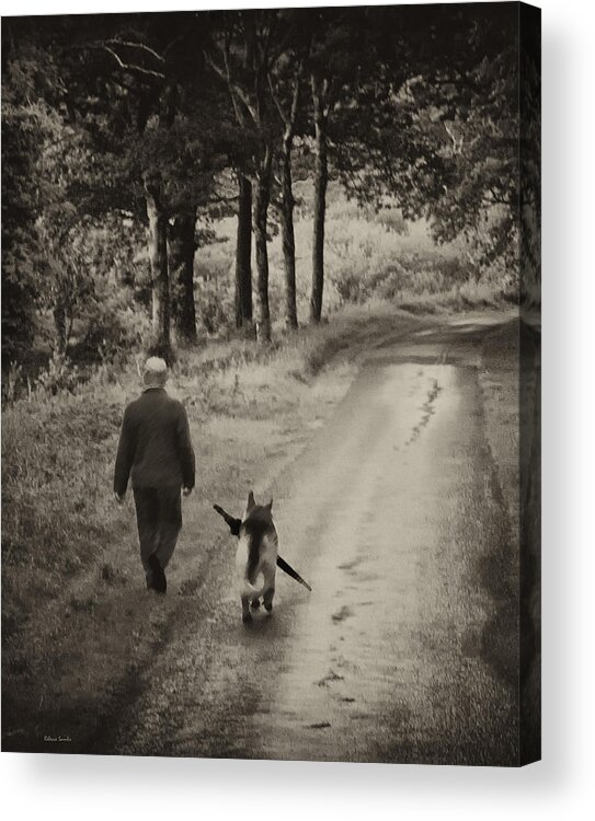 Man's Best Friend Acrylic Print featuring the photograph Man's Best Friend by Rebecca Samler