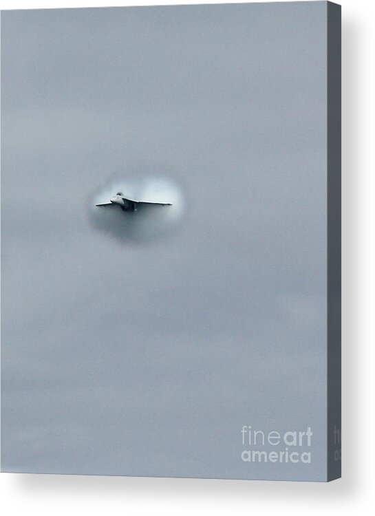 Vapor Cone Acrylic Print featuring the photograph Out From The Gray by Alex Esguerra