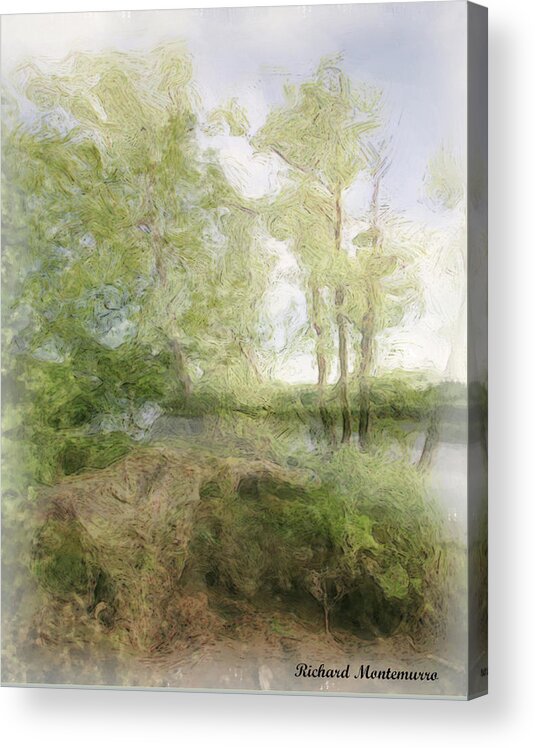 Art Acrylic Print featuring the photograph Painted Tree Series One by Richard Montemurro