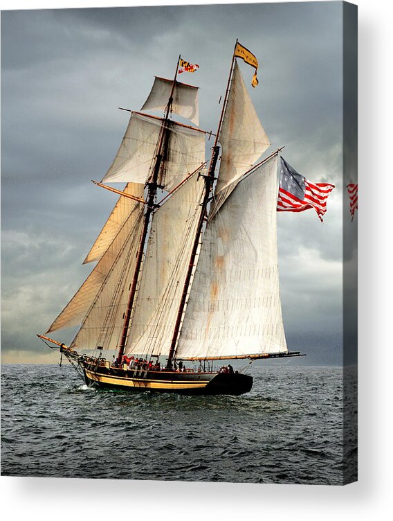 Tall Ship Acrylic Print featuring the photograph Pride of Baltimore II by Fred LeBlanc